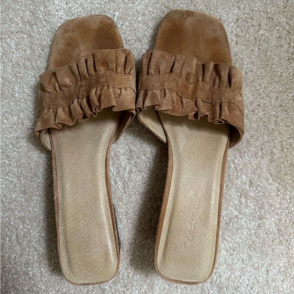 Chocolat Blu Suede Sandal with Heel